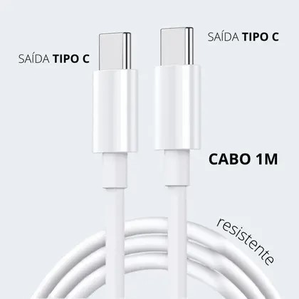 CABO TYPE C X TYPE C 1M 60W TECIDO - Imagem 3