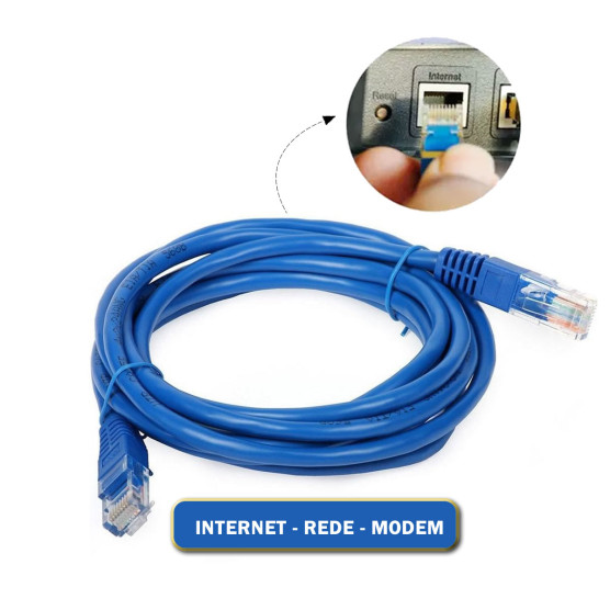 CABO REDE PATCH CORD CAT5e 1,8M - Imagem 3