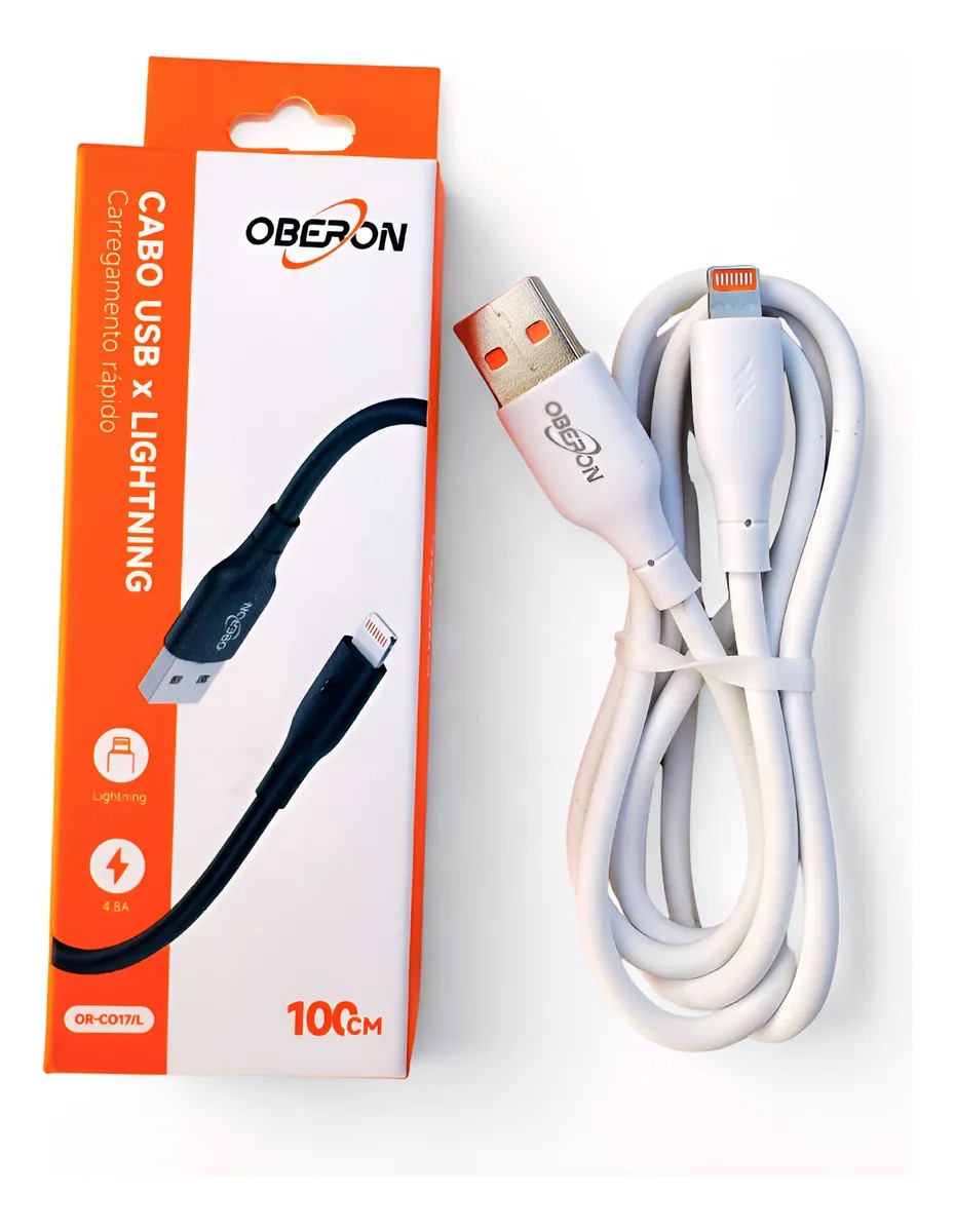 CABO USB X LIGHTNING IPHONE 1 METRO 5A CARGA RAPIDA