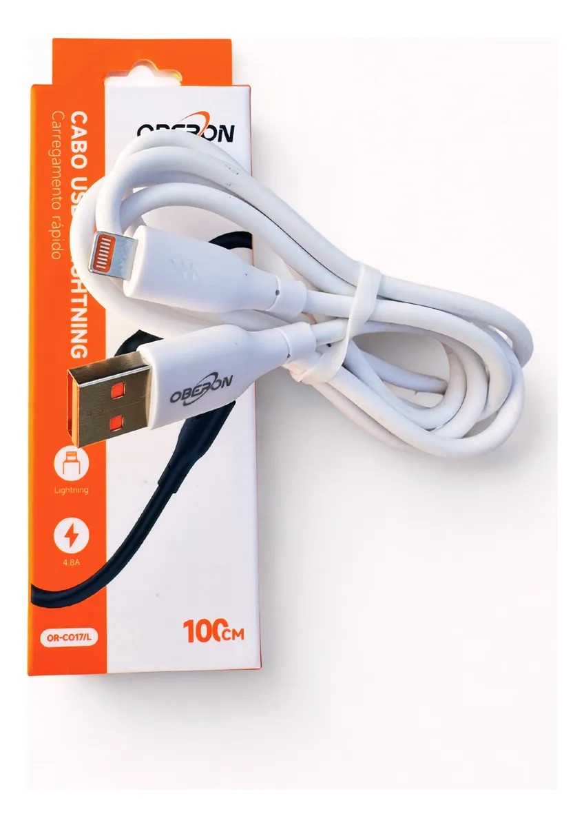 CABO USB X LIGHTNING IPHONE 1 METRO 5A CARGA RAPIDA - Imagem 3